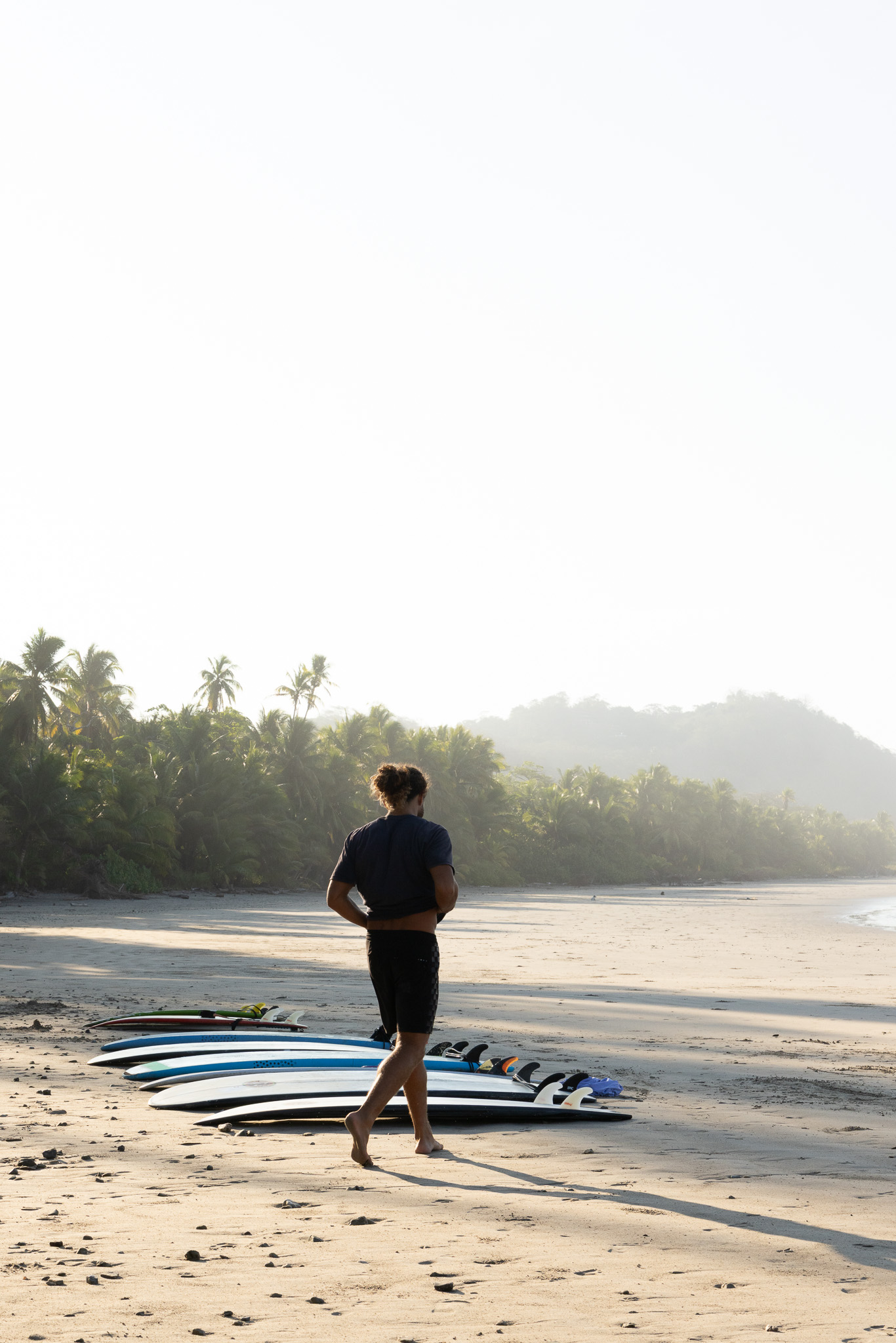 Boards on beach